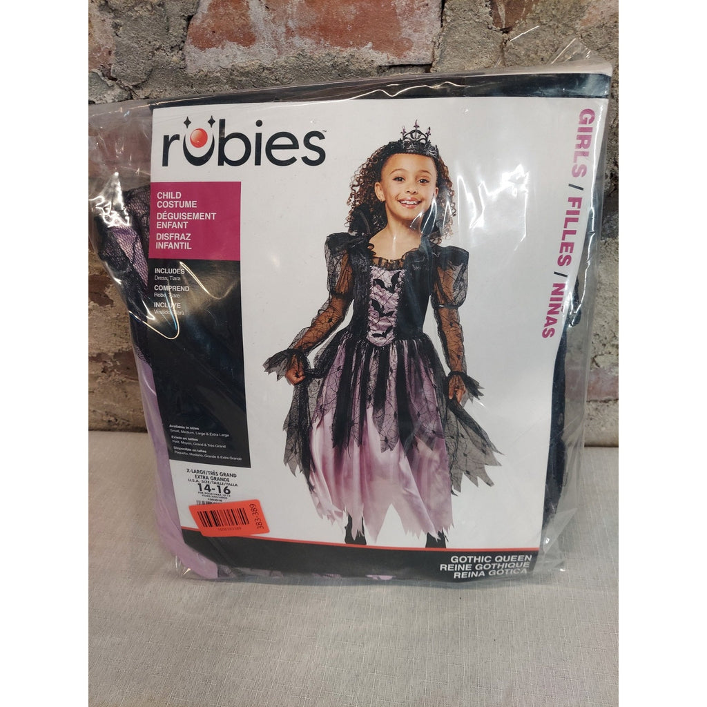 Rubies Girls Gothic Queen Witch Costume X-Large 14-16 Halloween New