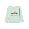 amazon essentials Boys Sz L T Shirt 9 Years Mint Green Truck Keep Truckin