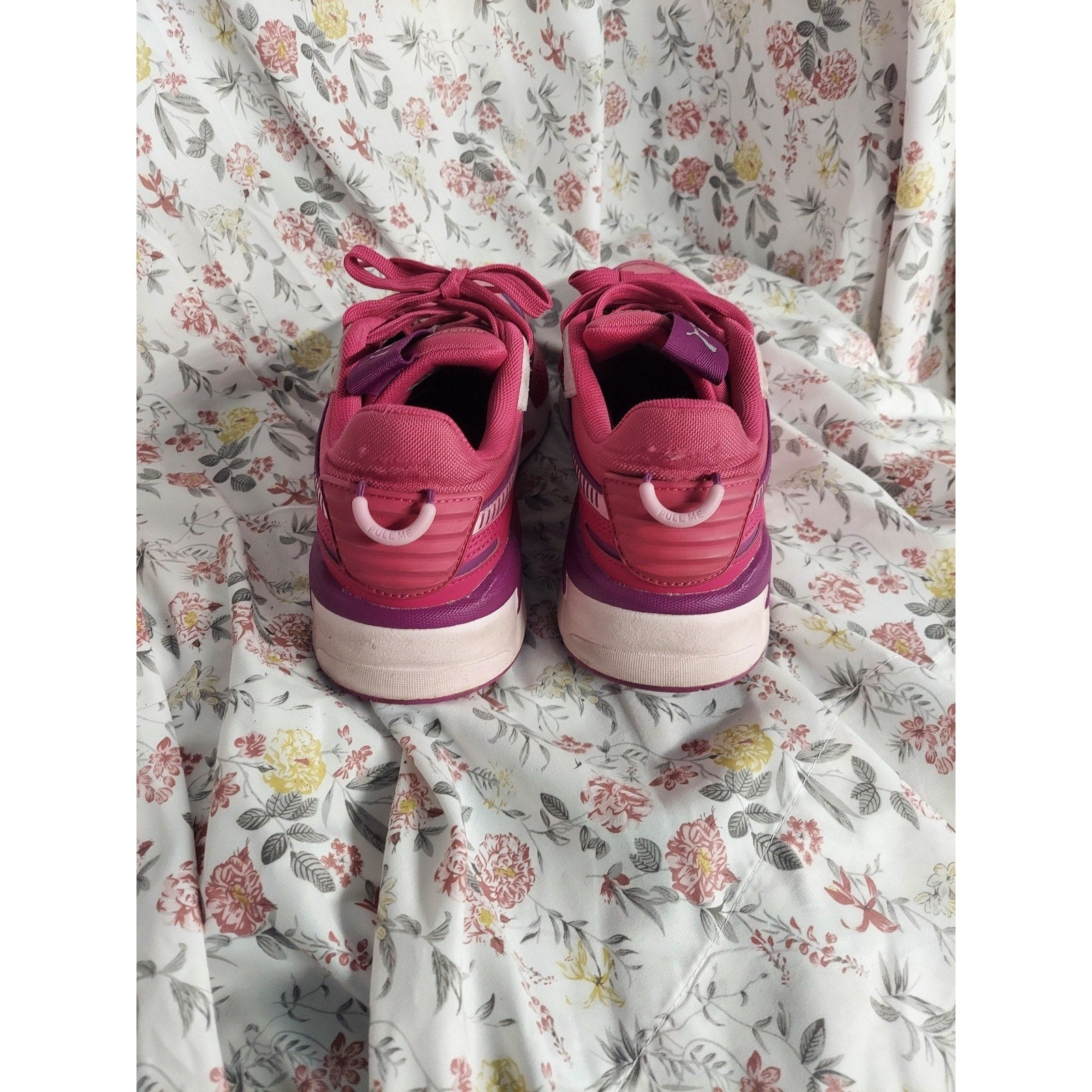 Puma RS-X Running System Sneakers Pink Purple Womens 6.5 Rose Detail