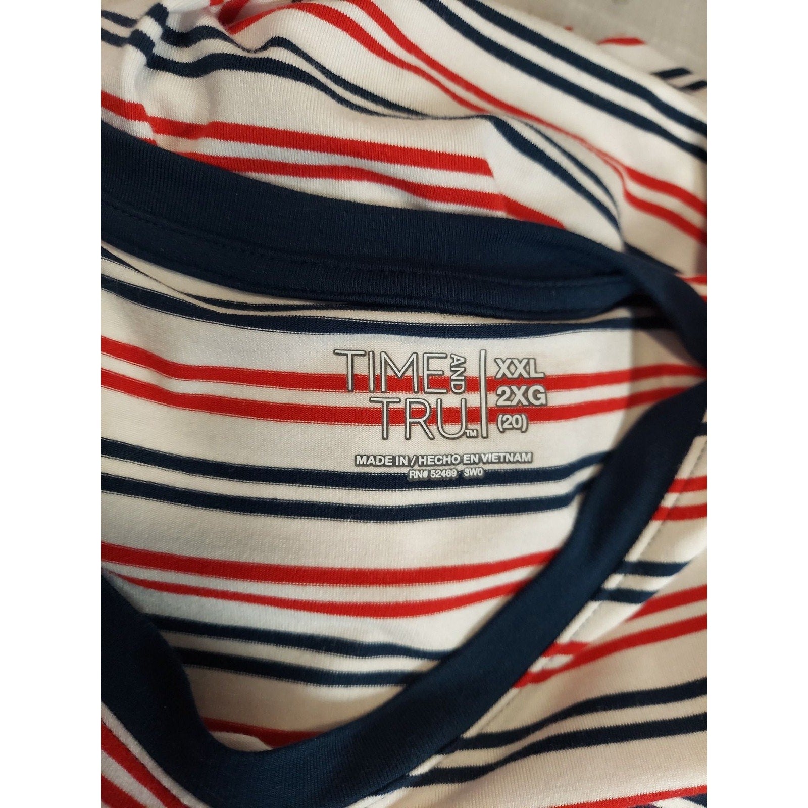 Time and Tru Womens Sleeveless Tank Dress Size XXL 20 Striped Casual