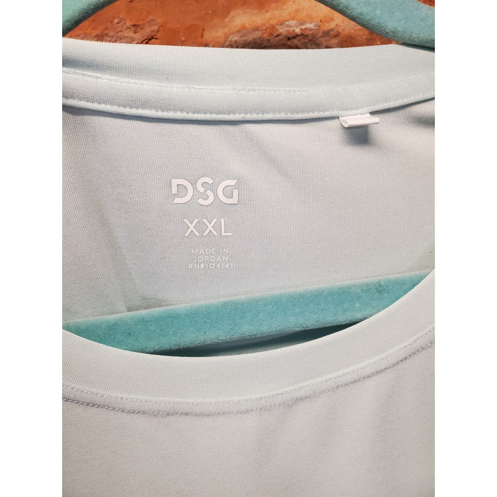DSG Womens Tank TopShirt 2x XXL Light Blue Athletic Performance Workout