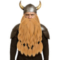 Viking Braided Long Blonde Fake Beard Costume Halloween Mens Accessory