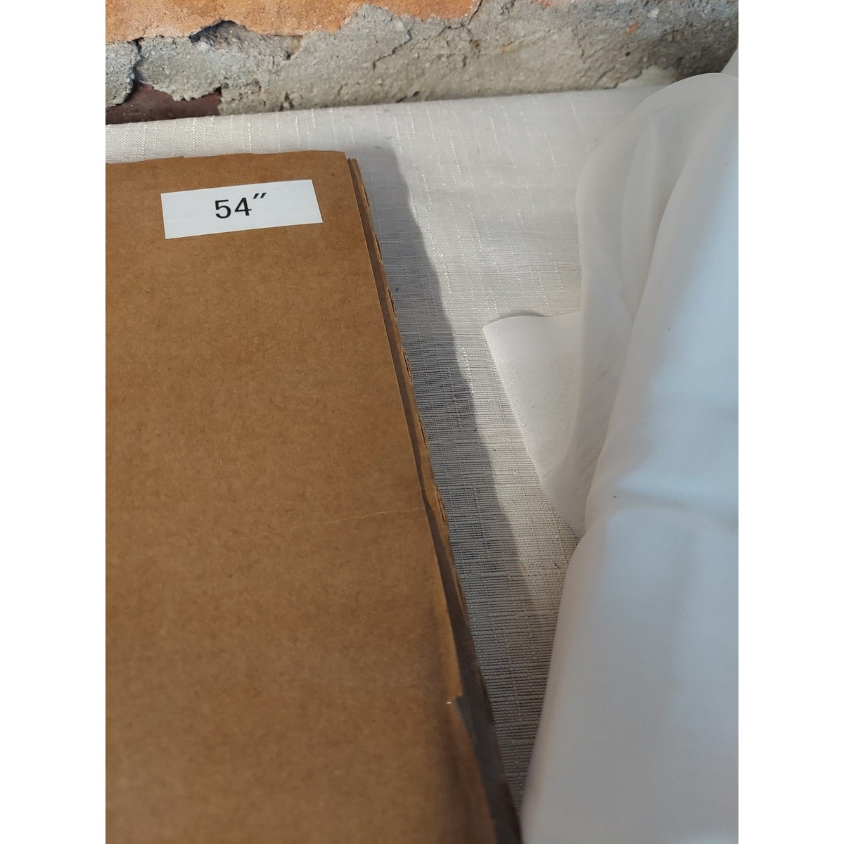 OWENIE White Sheer Curtains 54 Inch Rod Pocket Voile Light Filtering 2 Panels