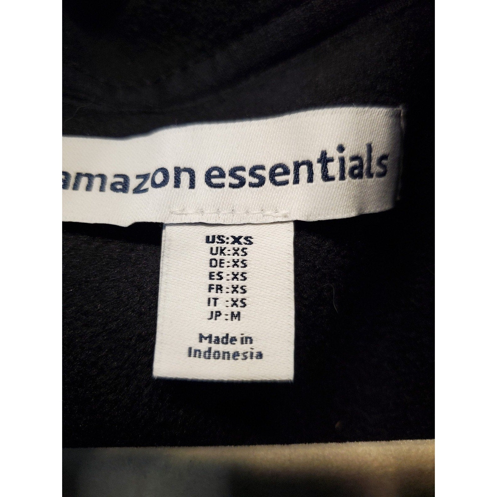 Amazon Essentials Womens Fleece Vest XS Black Full Zip Stand Collar Sleeveless