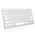 OMOTON Wireless Keyboard KB066 Bluetooth Slim Windows Mac iOS Android Silver