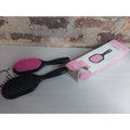 DUSSURY Detangling Hair Brush Vented Faster Blow Drying Set 2 Pink Black