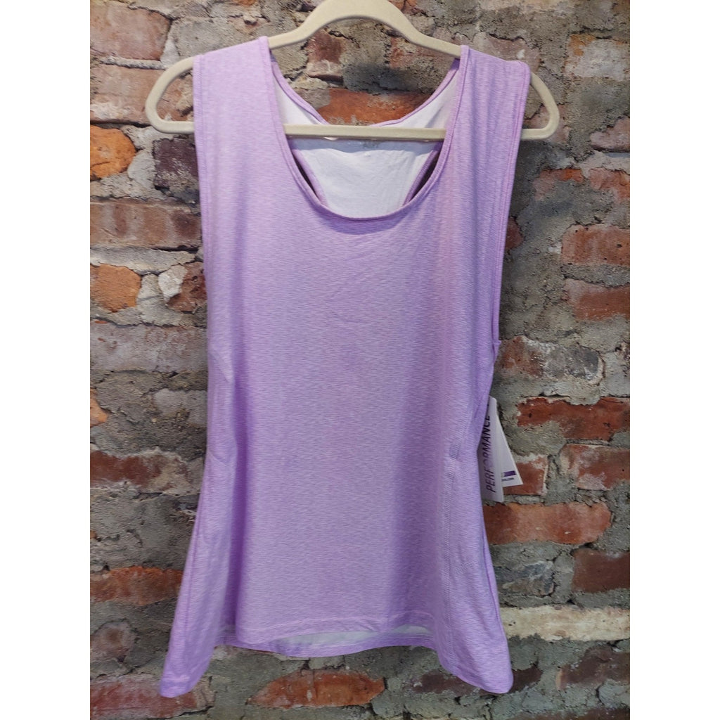 Starting Point Womens Tank Top XL Lavender Racerback Athletic Performance NWT