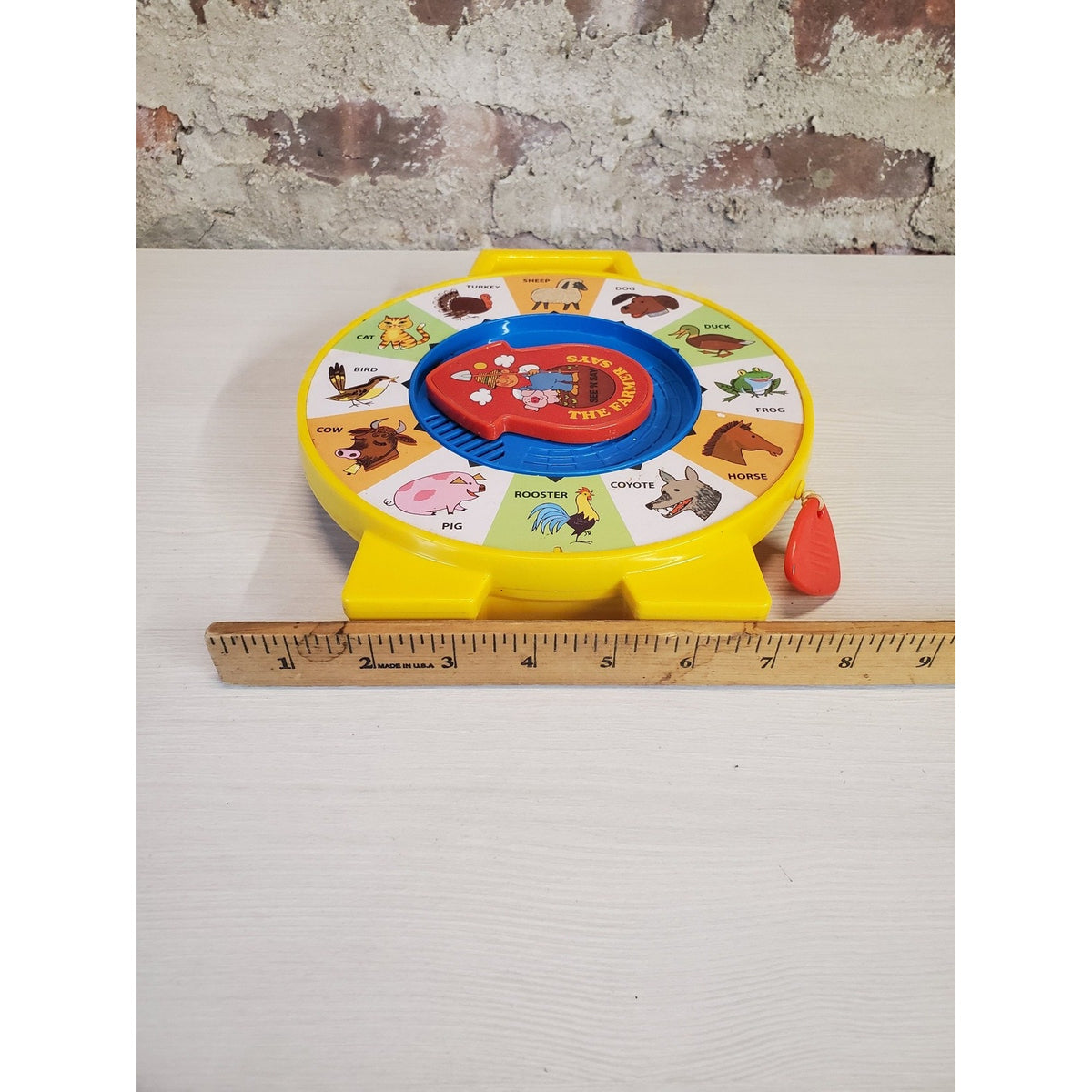 See N Say The Farmer Says Farm Animal Sounds Talking Toy Kids Educational Yellow
