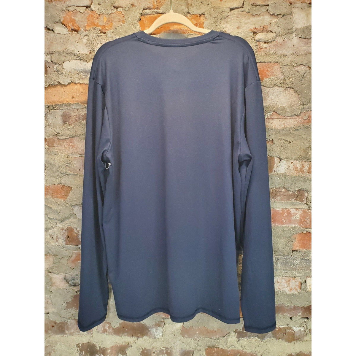 Quiksilver Mens Long Sleeve Crew Neck Shirt XL Navy Athletic Performance