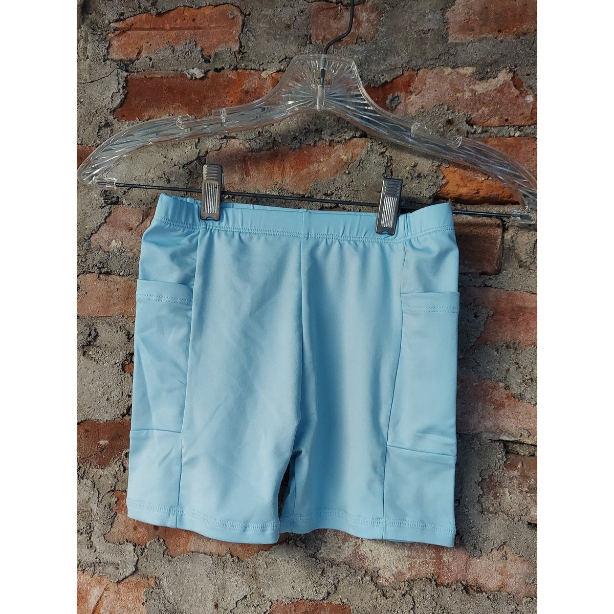 NEW Girls Sz 7/8 Light Blue Tennis Golf Dress Shorts Set Collared Activewear