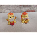 Chinese Fortune Lion Figures Set Prosperity Wealth Feng Shui Decor Mini Statues