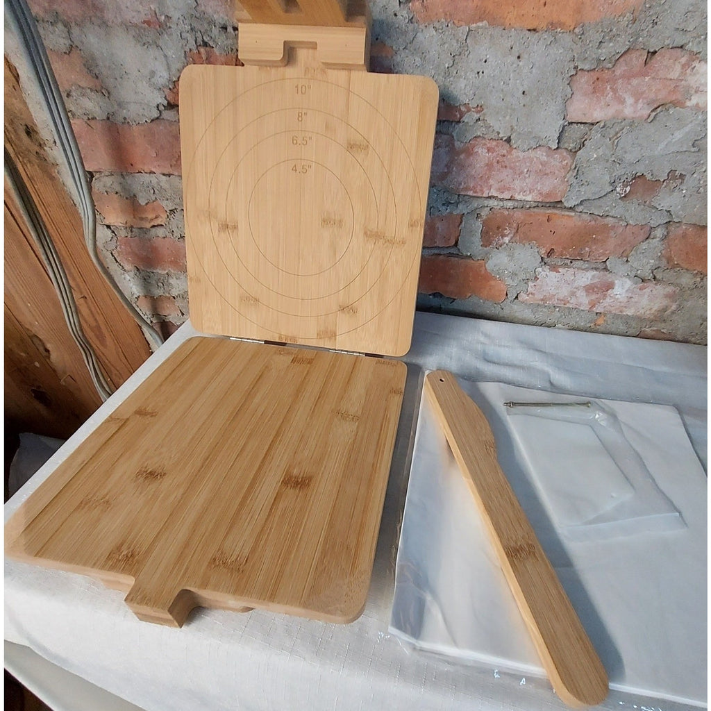 10 Inch Square Bamboo Tortilla Press Set Heavy Duty Tortillera