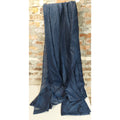 Sheer Curtain Panel Navy Blue Light Filtering Window Treatment 84 inches long