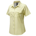 Haimont Womens Sun Protection Fishing Shirt XS Khaki Short Sleeve Button Up