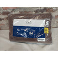 CGK Linens King Fitted Sheet 4 Pack Microfiber Deep Pocket Brown Wrinkle