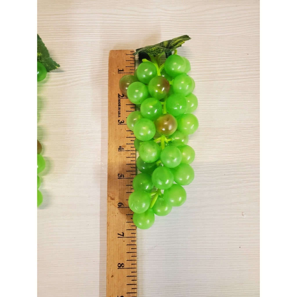 Artificial Grapes Green Faux Fruit Plastic Home Decor Kitchen Display Prop Set 5