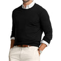 JJMILLER Mens Crewneck Pullover Sweater 2XL Black Long Sleeve NWT Knit