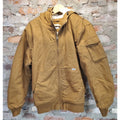 Lee Mens Workwear Hooded Full Zip Sherpa Lined Bomber Jacket S Brown Vintage