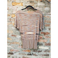 dressbarn Womens Dolman Sleeve Knit Top S Small Multicolor Shimmer Pullover