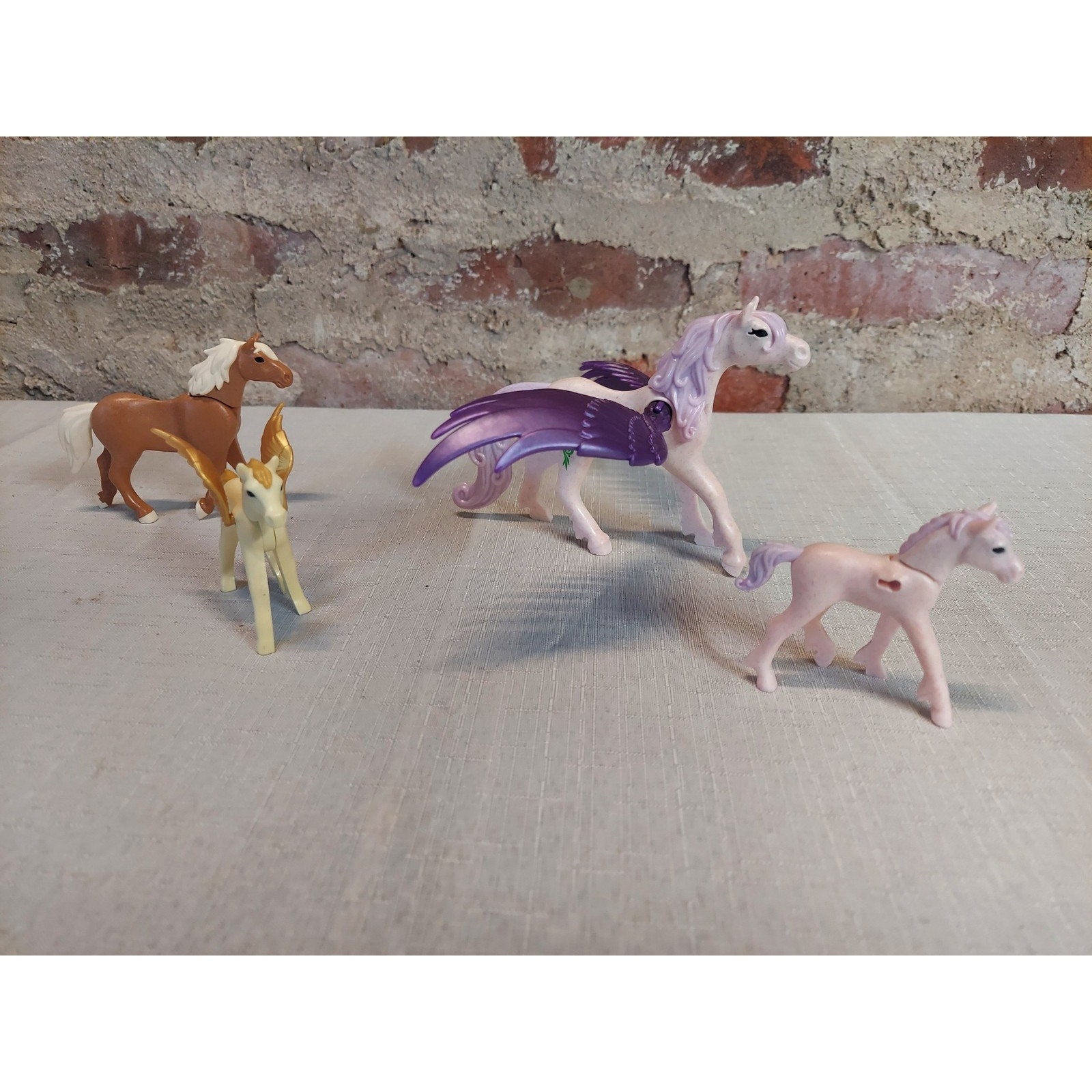 Schleich Horse Unicorn Pegasus Figures Foal Toy Animal Lot 4 White Brown Purple