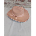 Keilin Womens Cowgirl Hat X-Large Blush Pink Wide Brim Western Ribbon Tie