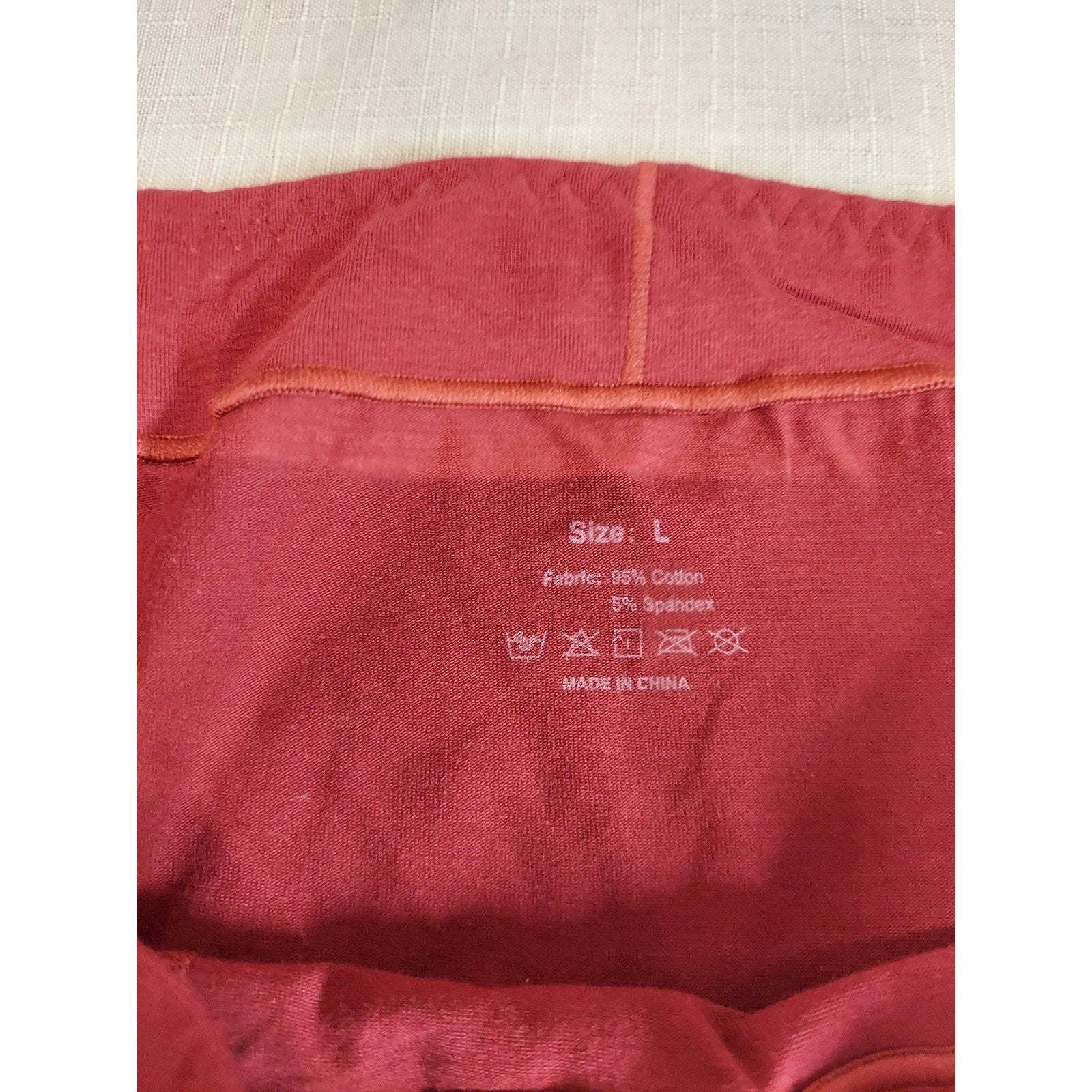 Mens Boxer Briefs Underwear L Purple Red Cotton Reusable Incontinence 2 Pack