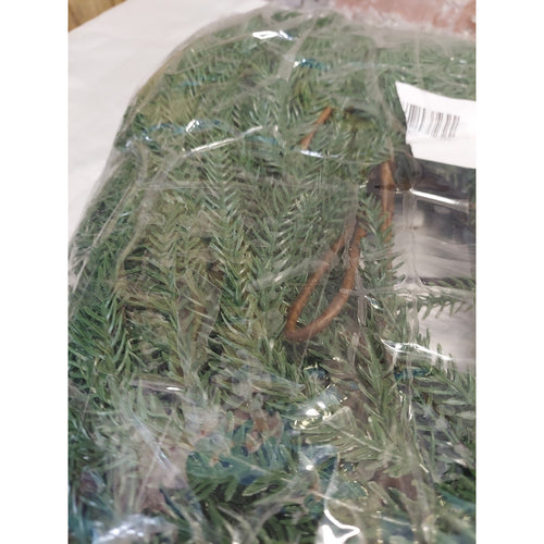 Artificial Green Evergreen Garland Christmas Holiday Decor Home Door Wall Accent