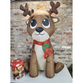 Holiday Living 3 ft Light Up Inflatable Reindeer Christmas Outdoor Yard