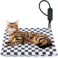 Pet Heating Mat Heated Pad Adjustable Temperature Timer Cat Dog