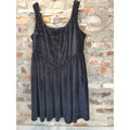 TORRID Womens Black Velvet Dress Size 2 Plus Size Empire Waist Sleeveless
