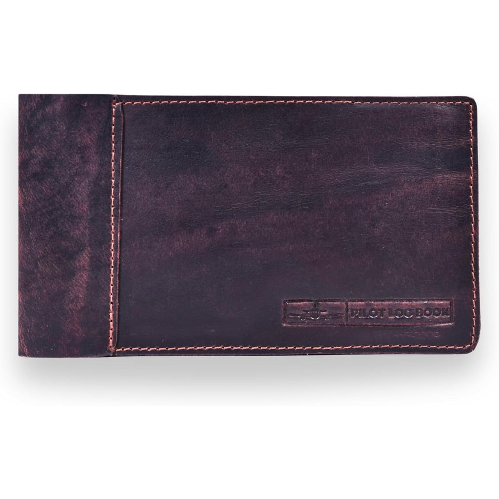 Tolredo Pilot Log Book Cover Leather Handcrafted Distressed Brown Aviation New