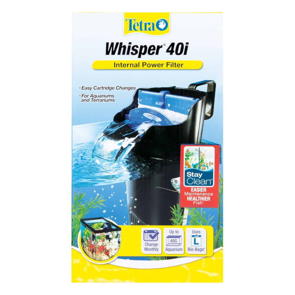 Tetra Whisper 40i Internal Power Filter Aquarium Terrarium 20-40 Gallon