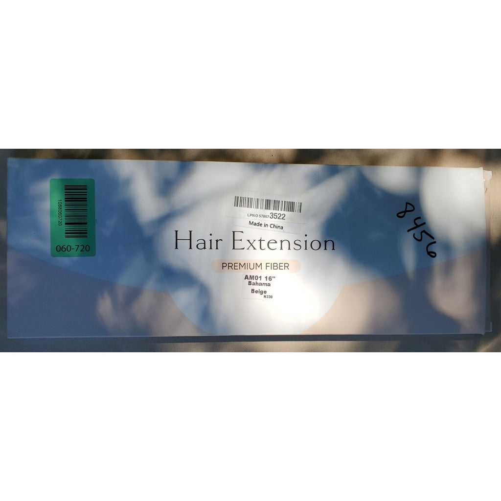 Hair Extension Clip In 16 Inch Bahama Beige AM01 Premium Fiber Wavy NEW