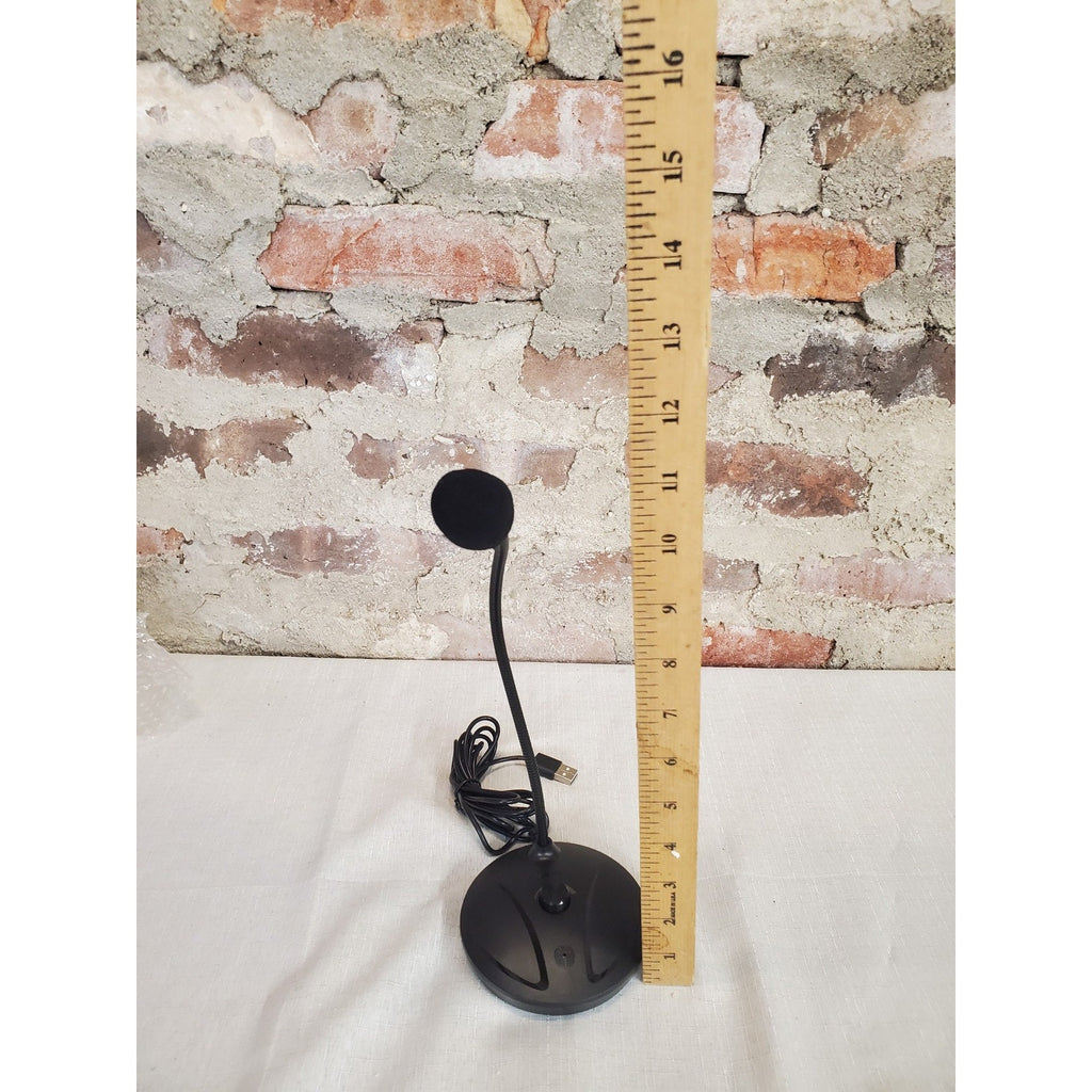 JOUNIVO USB Microphone Desktop Stand Gooseneck Black PC Gaming Streaming