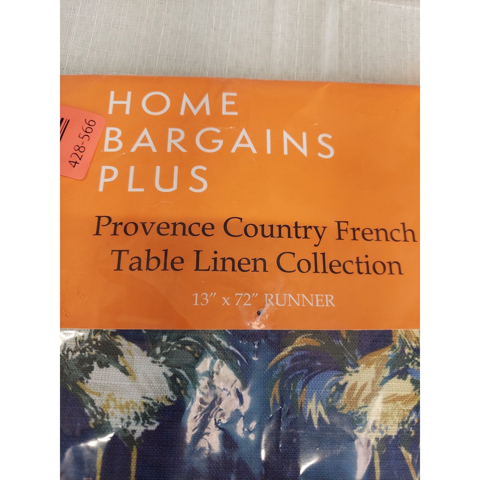 Home Bargains Plus Provence French Country Rooster Table Runner 13 x 72 Inch