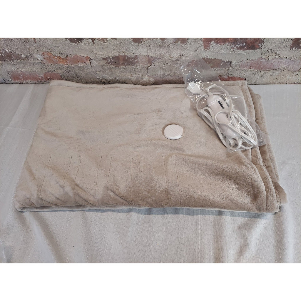 Heated Throw Electric Blanket 50x60 Inch Soft Plush Polyester ETL Certified