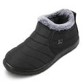 NEW Unisex Winter Ankle Boots Mens 8 Womens 9.5 US Black Furry Lined Lightweight