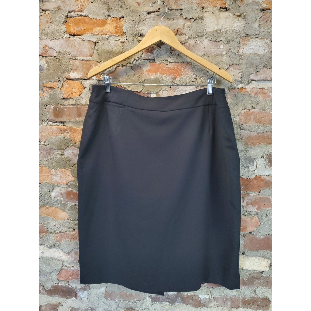 Como Vintage Womens Plus Size 1X Pencil Skirt Black Knee Length Business Career