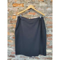 Como Vintage Womens Plus Size 1X Pencil Skirt Black Knee Length Business Career