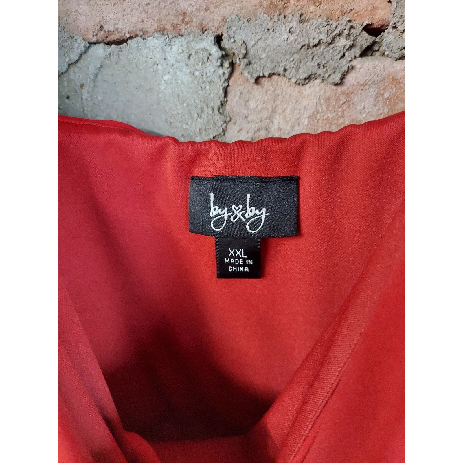 by&by Womens Red XXL Ruched V Neck Spaghetti Strap Mini Cocktail Dress