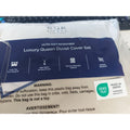 CGK Linens Ultra Soft Microfiber Luxury Queen Duvet Cover Set Wrinkle Resistant