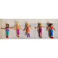 Polly Pocket Vintage Dolls Figures Lot of 5 Mattel 2000s Fashion Clothes Set
