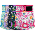 Barkling Female Dog Diapers L Large Washable Reusable 6 Pack Floral Multicolor