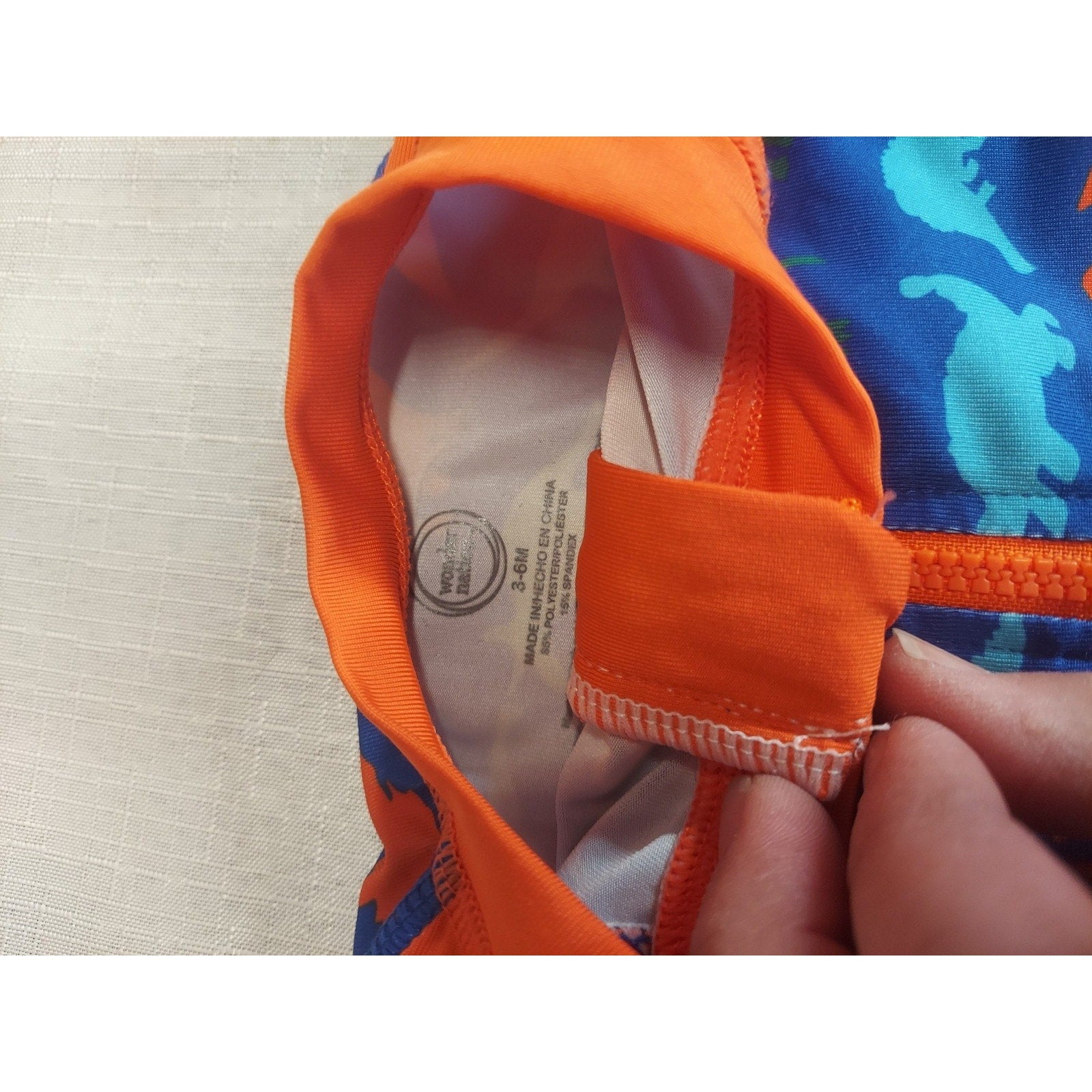 Carter's Wonder Nation Baby Boys Swim Lot Rash Guard Trunks Hat M 3-6M Dinosaur