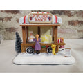 Christmas Village Popcorn Wagon Light Up Winter Scene Holiday Decor ZornRC