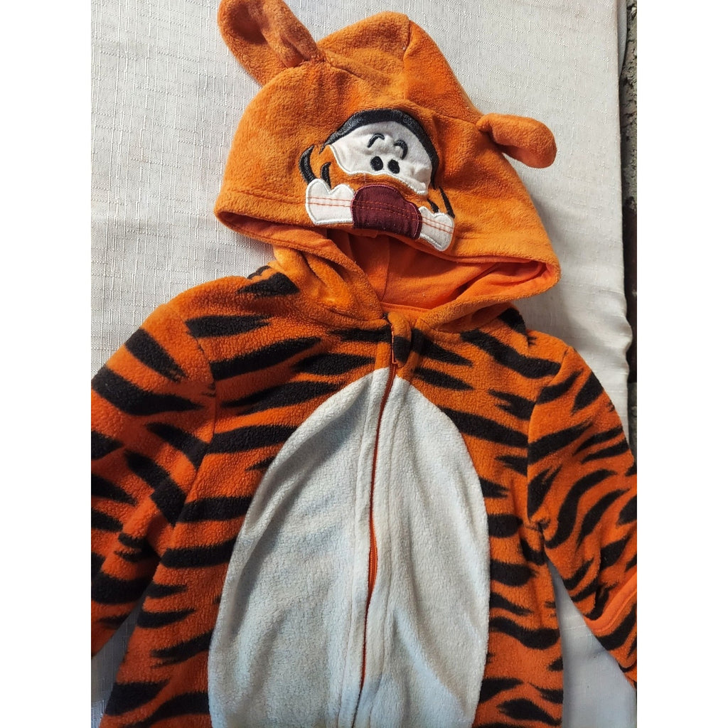 Disney Tigger Baby Boys Girls Costume One Piece 3 6 Months Orange Black Fleece