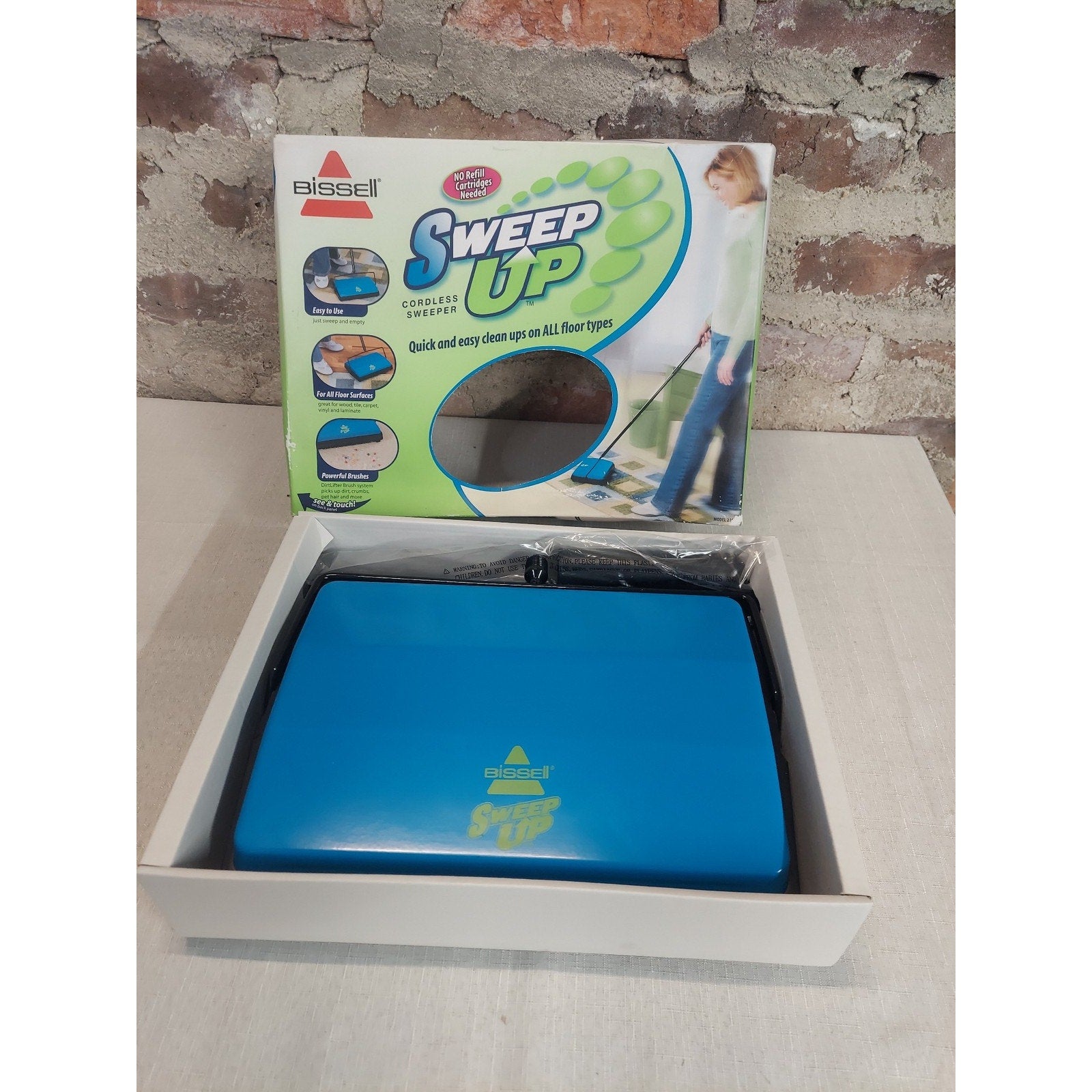 Bissell Sweep Up Cordless Sweeper No Refill Cartridges Needed All Floor Types