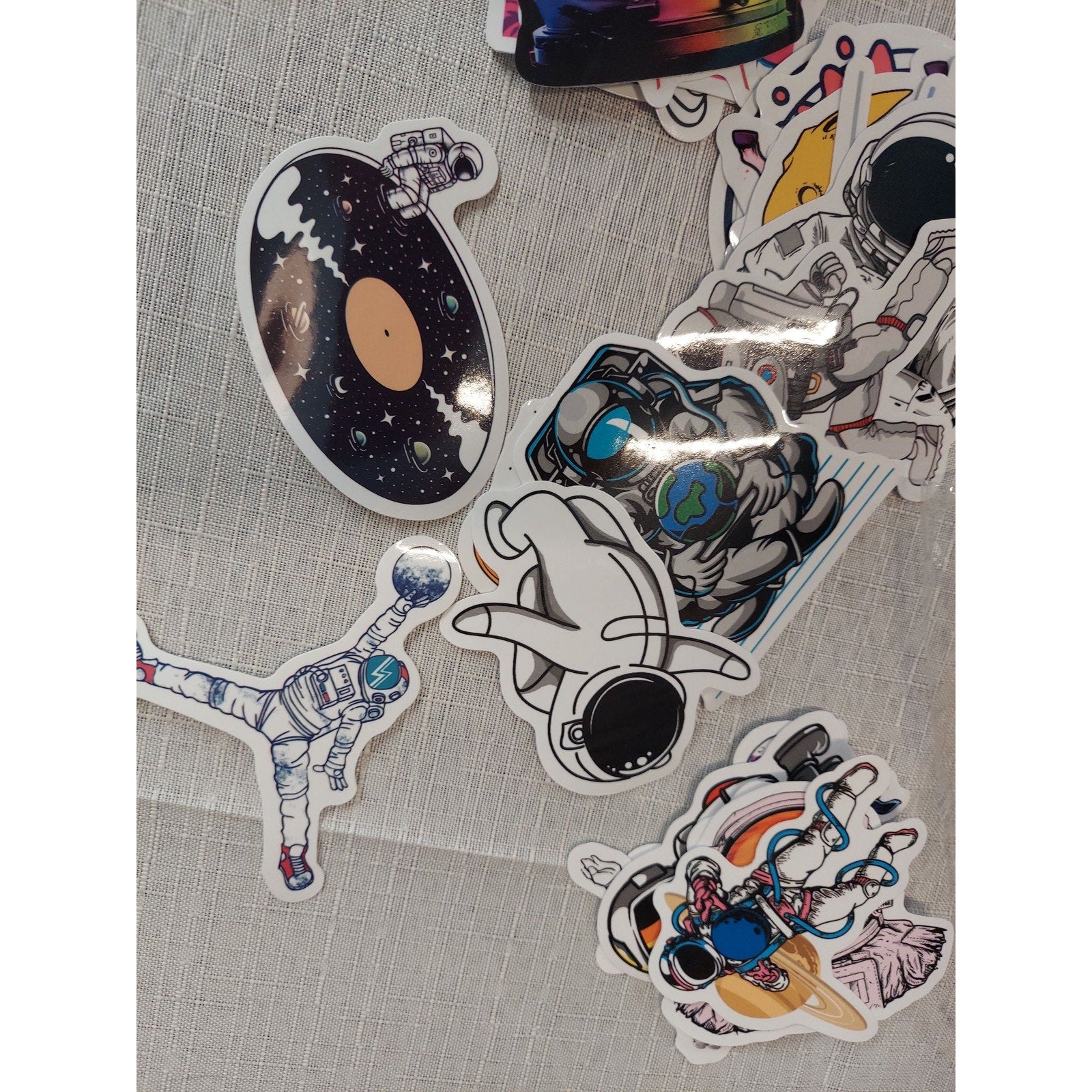 100pc Space Astronaut Sticker Pack Lot Galaxy Vinyl Decals Laptop Water Bottle