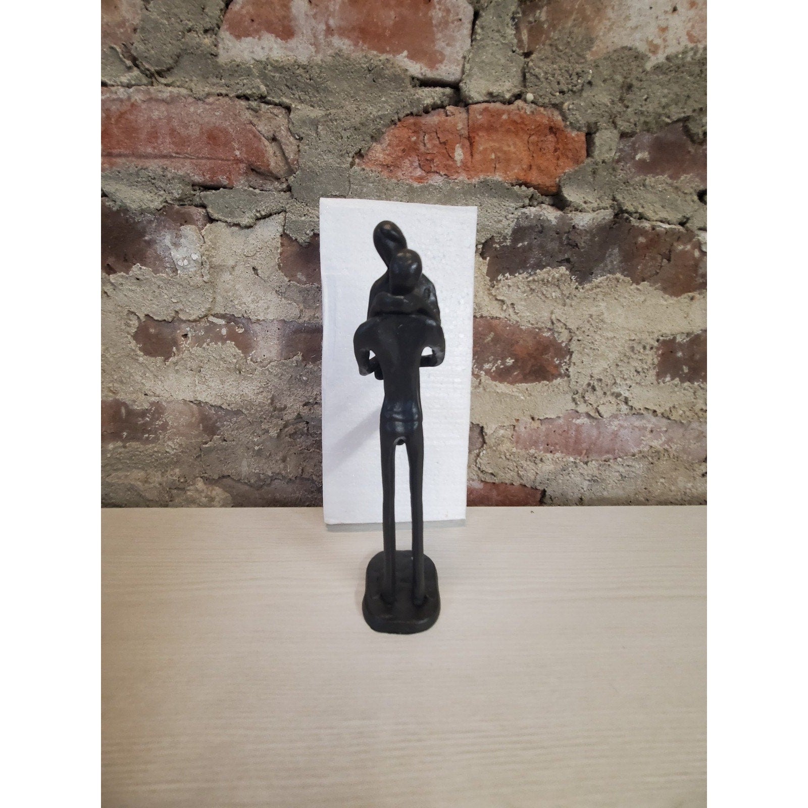 Abstract Couple Embracing Sculpture Figurine Love Statue Home Decor Bronze Look
