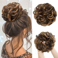 Hair Bun Extension Messy Curly Scrunchie Updo Ponytail Brown Blonde Mix